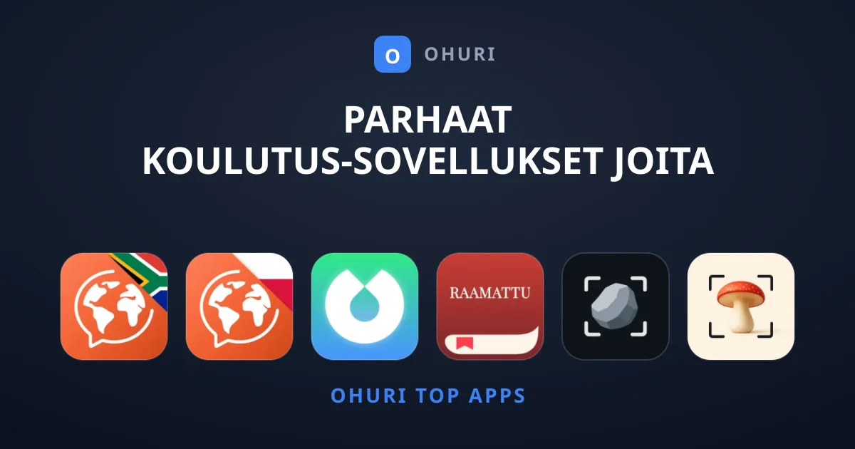 Parhaat Koulutus-sovellukset Joita Suosittelemme Juuri Nyt